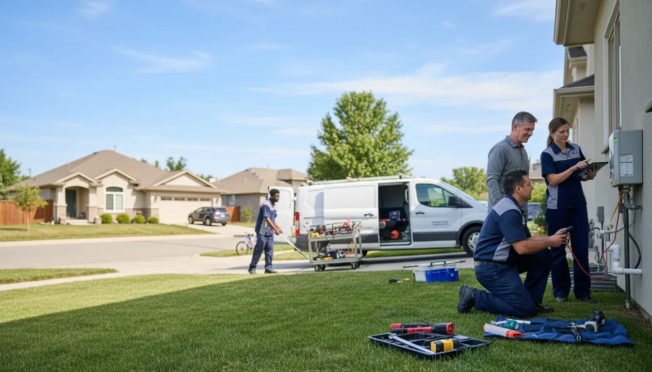 Tankless water heater service in Aline, OK